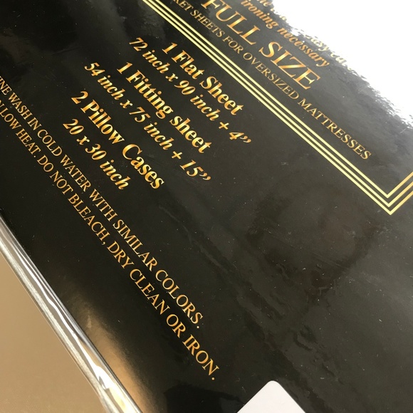 FULL size GREY Egyptian NEW SHEET SET - Picture 3 of 3